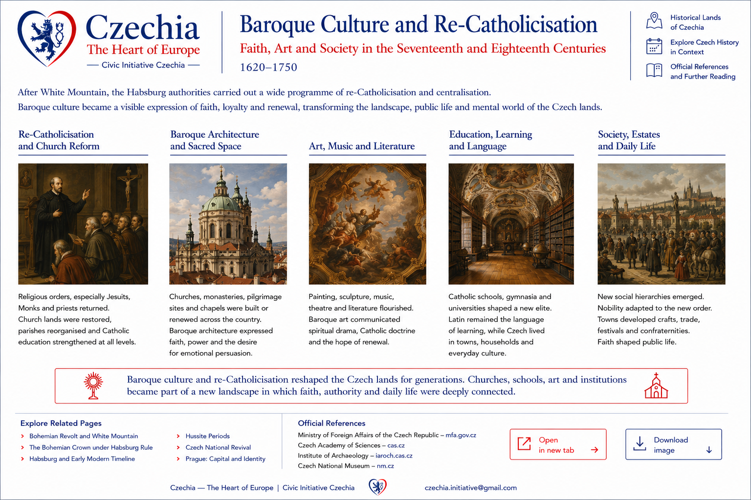 Baroque Czech lands information sheet