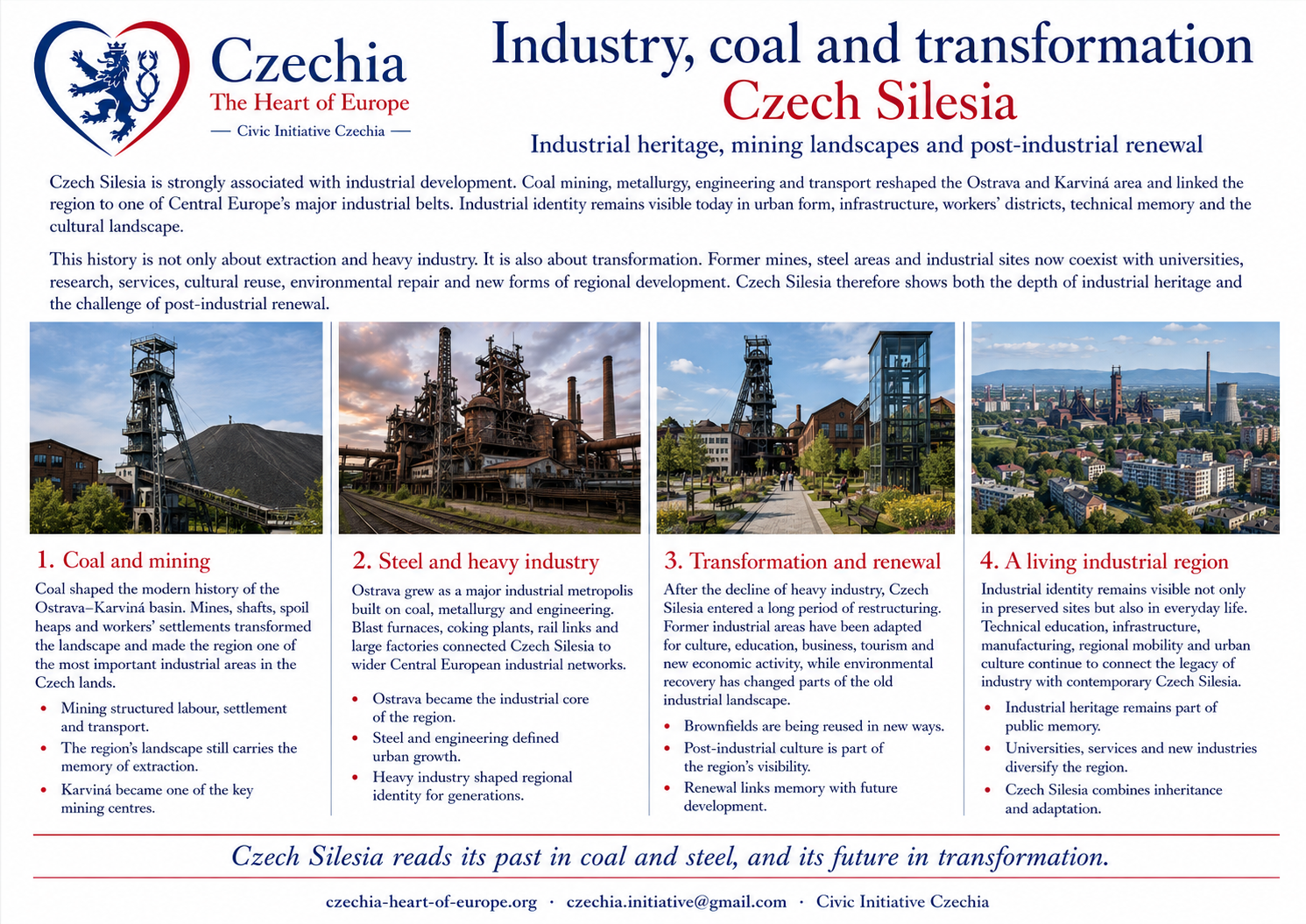 Industry and transformation in Czech Silesia information sheet