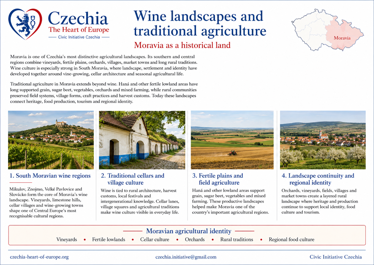 Moravian wine landscapes information sheet